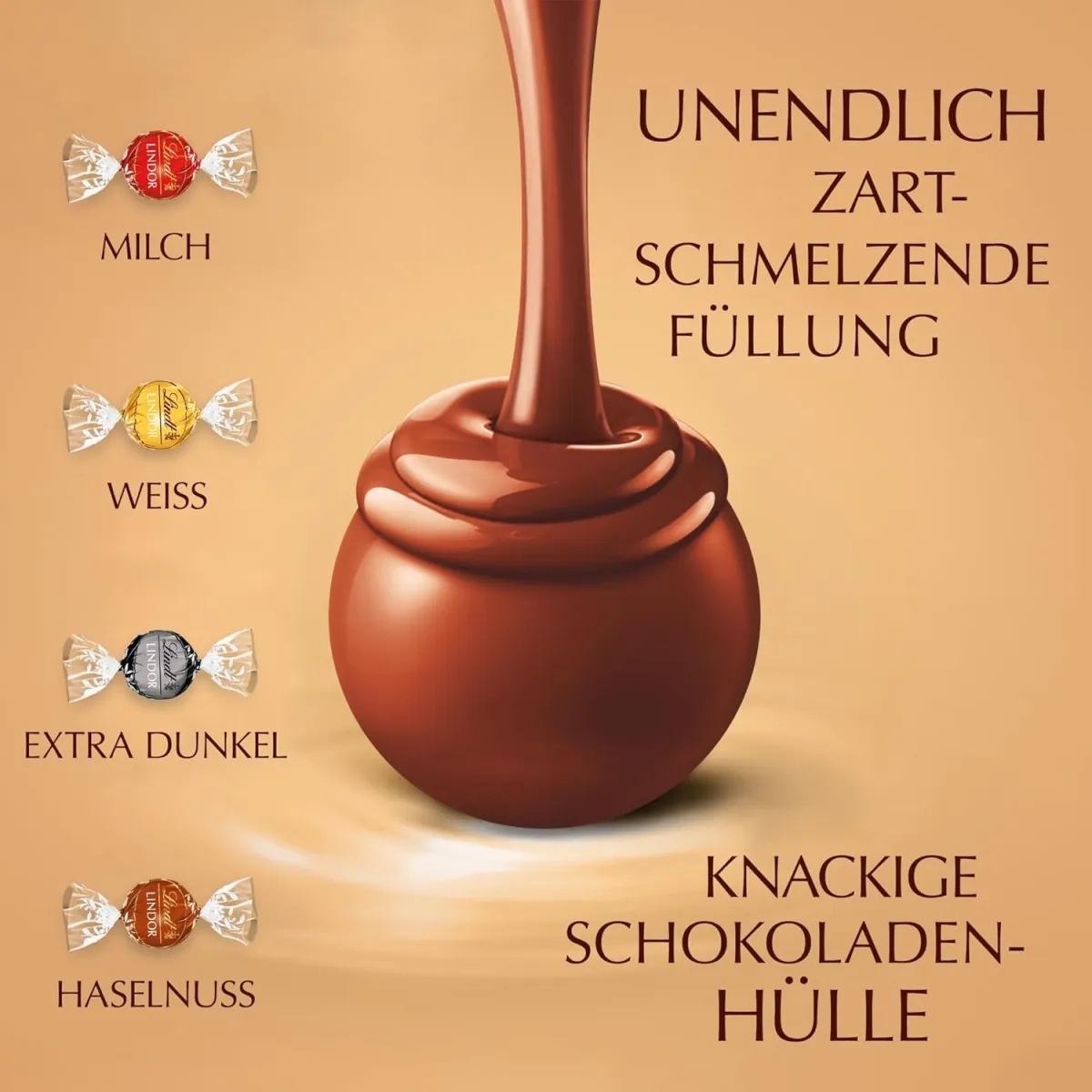 Schnäppchen, Deals und Rabattcodes des Tages - Lindt LINDOR Schokoladen Kugeln Klassische Mischung Sorten