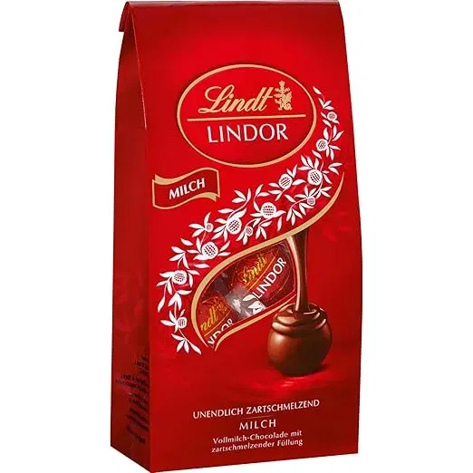 Lindt Schokolade LINDOR Beutel Milch (137g) ab 4,74 € inkl. Prime-Versand