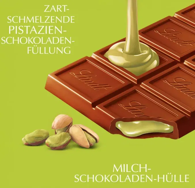 Lindt Schokolade LINDOR Tafel Pistazie (100g) ab 2,56 € inkl. Prime-Versand (statt 3,99 €)