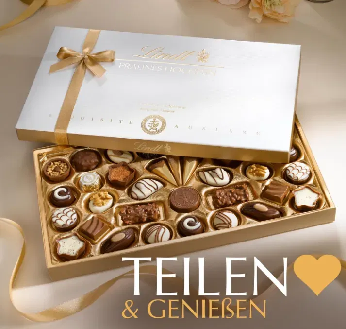 Lindt Schokolade Pralinés Hochfein (120g – 12 feine Pralinen)