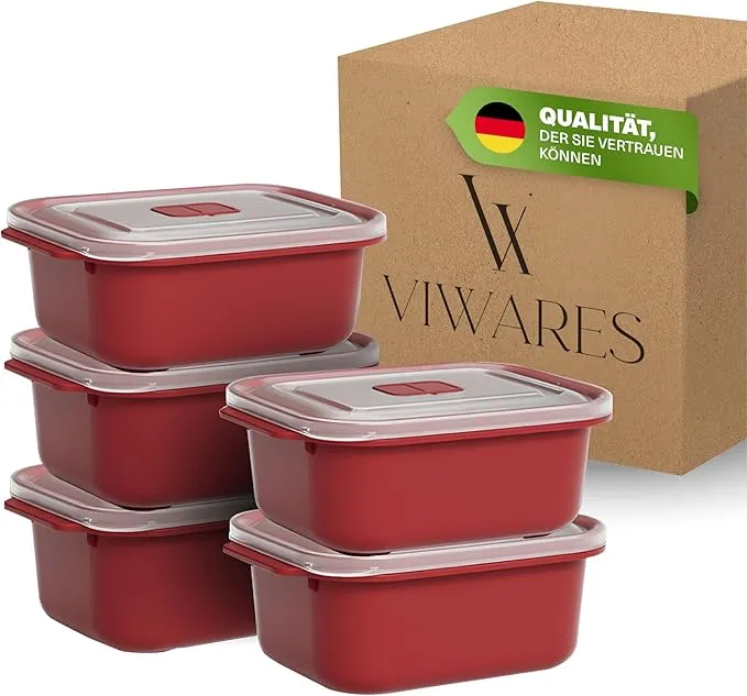 Lunchbox – Set kompakter Frischhaltedosen BPA-frei (500ml -5-teilig)