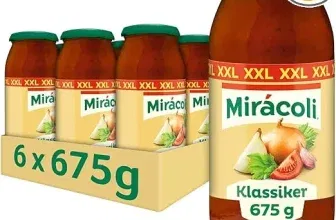 MIRACOLI Pasta Sauce Klassiker 6 Gläser 6er Pack (6x675g) ab 16,15 € inkl. Prime-Versand