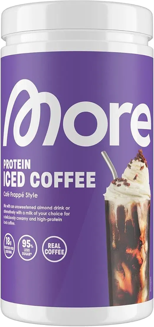 MORE Protein Iced Coffee Café Frappé Style Eiskaffee (500g) für 27,19 € inkl. Prime-Versand