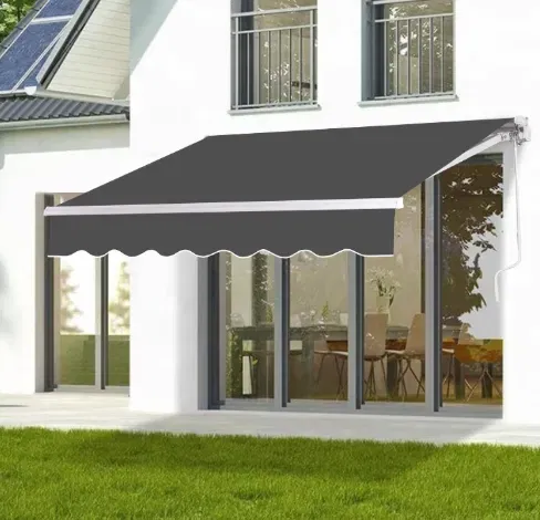 Greenyard Alu- Gelenkarmmarkise (2,5 x 2 m Anthrazit)