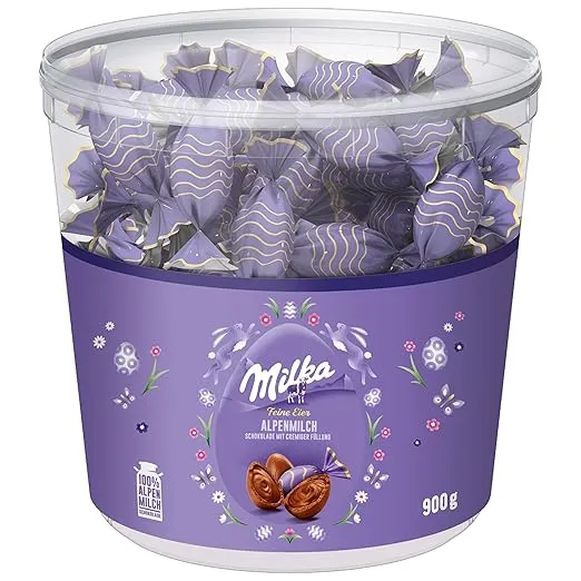 Milka Feine Eier Alpenmilch Osterschokolade (900g) für 28,30 € inkl. Prime-Versand