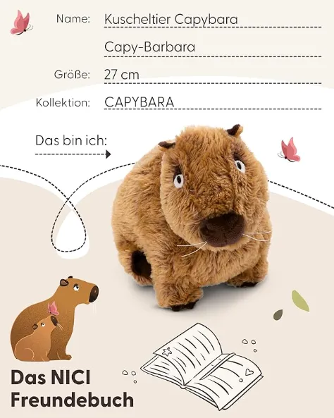 Schnäppchen, Deals Und Rabattcodes Des Tages - Niedliches Nici Capybara Kuscheltier