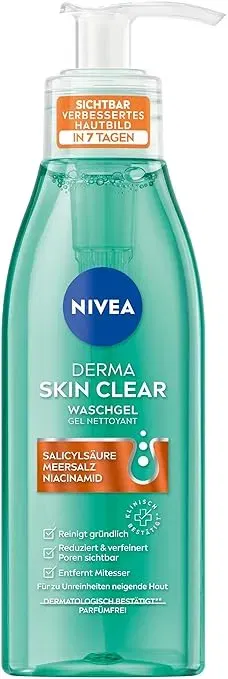Schnäppchen, Deals und Rabattcodes des Tages - NIVEA Derma Skin Clear Waschgel Cleanser für ein sichtbar verbessertes Hautbild