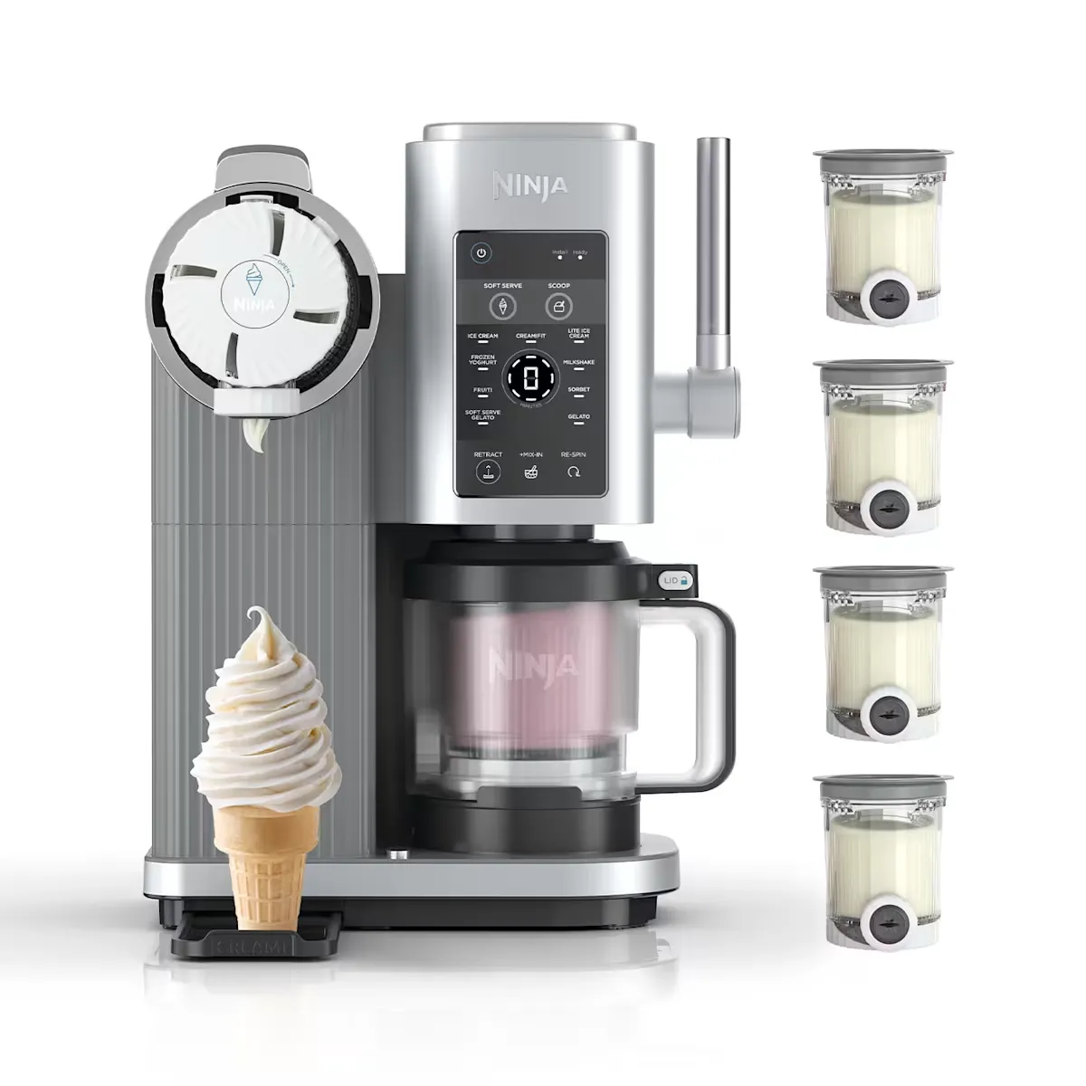 Ninja CREAMi Ninja Creami Scoop &Amp; Swirl Softeis- Und Eismaschine Family Pack Nc701Eu2Cup