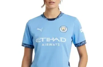 Offizielles PUMA Manchester City Damen Heimtrikot 2024/25, hellblau, nachhaltig