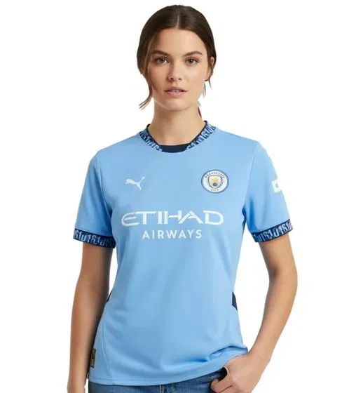 Offizielles PUMA Manchester City 2024/25 Damen Heimtrikot (Gr. XS bis XXL)