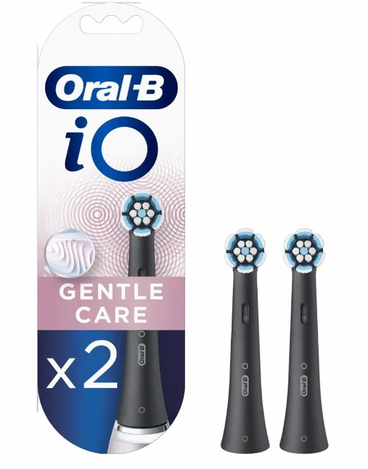 Oral-B iO Gentle Care Ersatzkopf Schwarz (2 Stück) für 8,10 € inkl. Prime-Versand (statt 17,95 €)