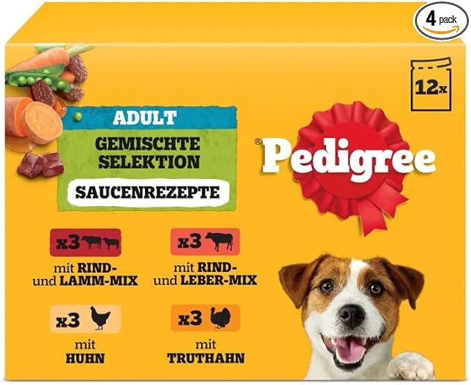 PEDIGREE Multipack Portionsbeutel Gemischte Selektion (4x12x100g) ab 14,36 € inkl. Prime-Versand (statt 20,00 €)