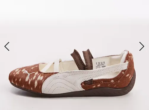 Schnäppchen, Deals und Rabattcodes des Tages - PUMA Speedcat Doelette Ballerinas aus Ponyfell mit Rehmuster