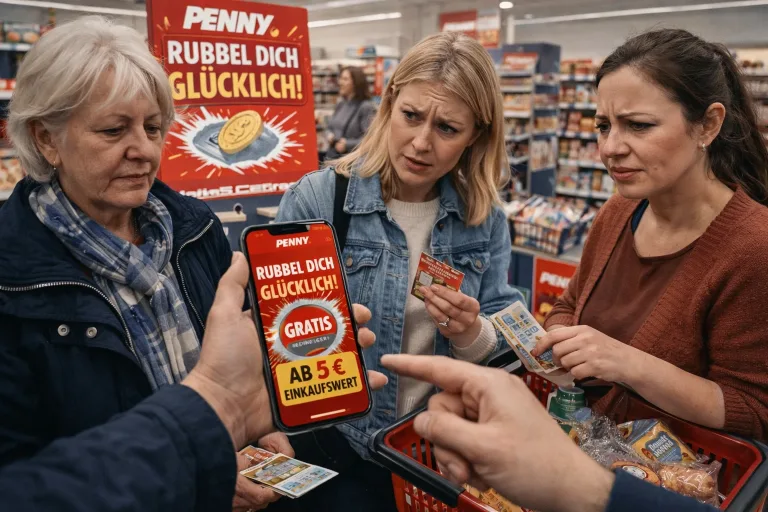 Penny „Rubbel Dich glücklich“ 2026 – Kunden kritisieren 5-Euro-Mindesteinkauf und geringe Gewinnchancen