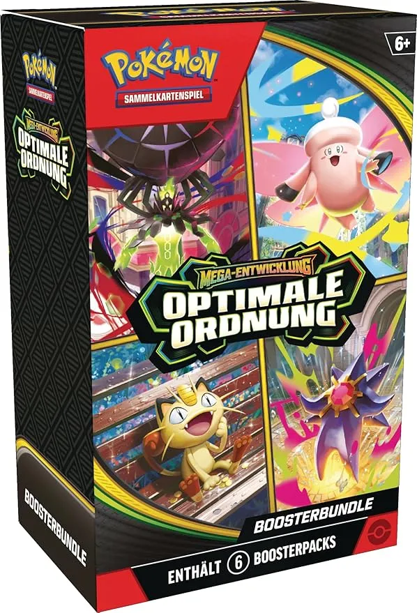 Pokémon-Sammelkartenspiel: Boosterbundle Mega-Entwicklung – Optimale Ordnung (6 Boosterpacks)