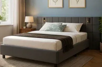 Polsterbett Luzano mit samtiger Oberfläche und LED-Licht