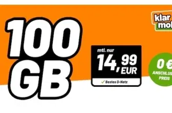 Preis-Leistungs-Sieger Telekom Allnet mit 100GB 5G - Smartphone