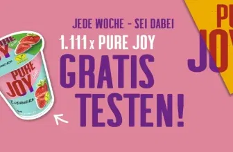 Schnäppchen, Deals und Rabattcodes des Tages - Pure Joy Gratis Testen Mitmachen