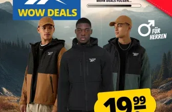 Reebok Outdoor Herren Softshelljacke (3 Farben, Gr. S bis XL) für 24,94 € inkl. Versand