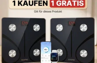 Renpho Personenwaage Körperfettwaage mit App