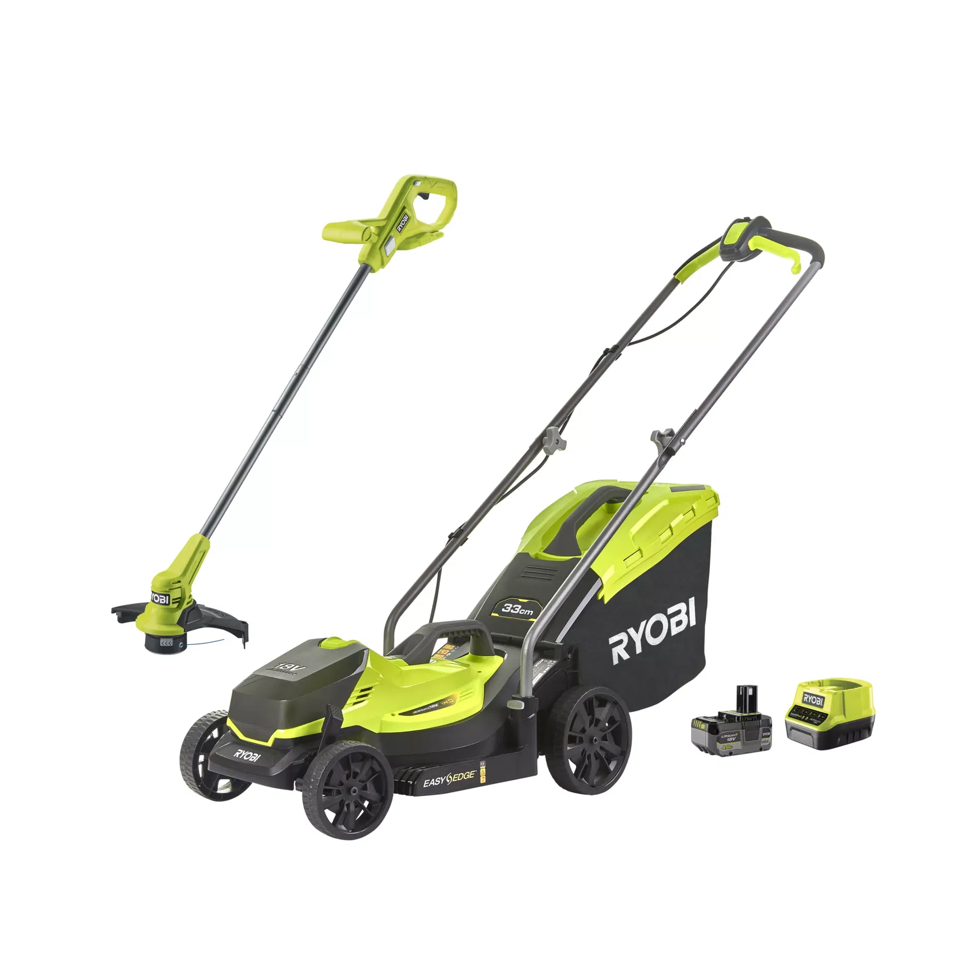 Ryobi OLM1833LT23A Akku-Rasenmäher + Rasentrimmer