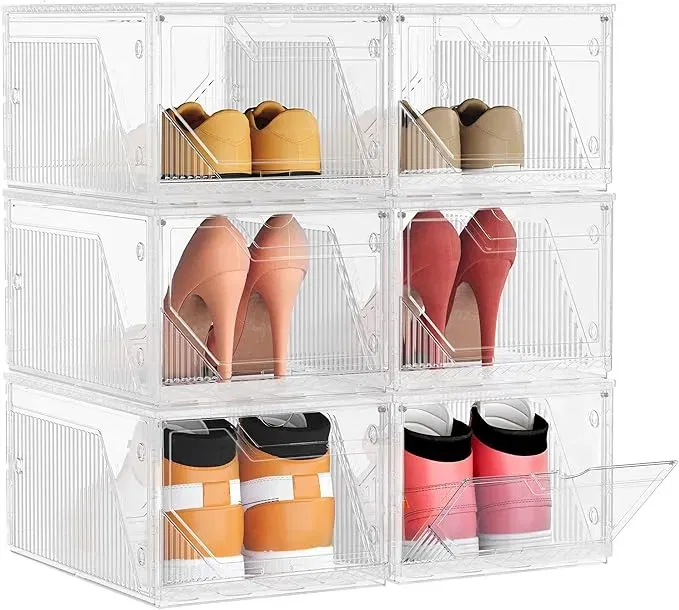 SONGMICS Schuhboxen Schuh-Organizer LSP806WH01