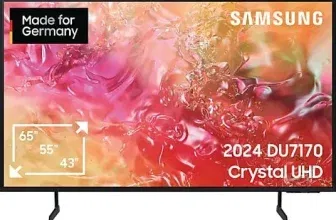 Samsung GU65DU7170U LED TV Flat 65 Zoll 163 cm UHD 4K SMART TV Tizen für 424,15 € (statt 646,00 €)