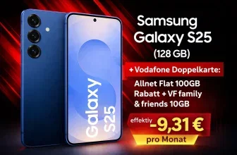 Samsung Galaxy S25 128GB Vodafone Doppelkarte Allnet Flat 100GB
