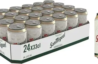 San Miguel Especial Dose DPG Bierpaket (24x330ml) - Erfrischendes Bier in praktischer Verpackung