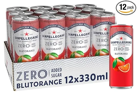 San Pellegrino Blutorange Zero Added Sugar 12er Pack (12x330ml)
