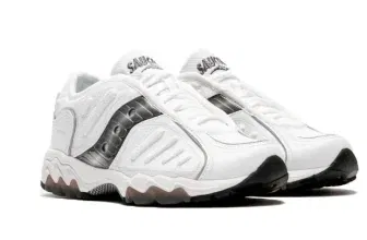 Weiße Sneaker Saucony MATRIX S70906-3 mit metallic-farbenem Detail