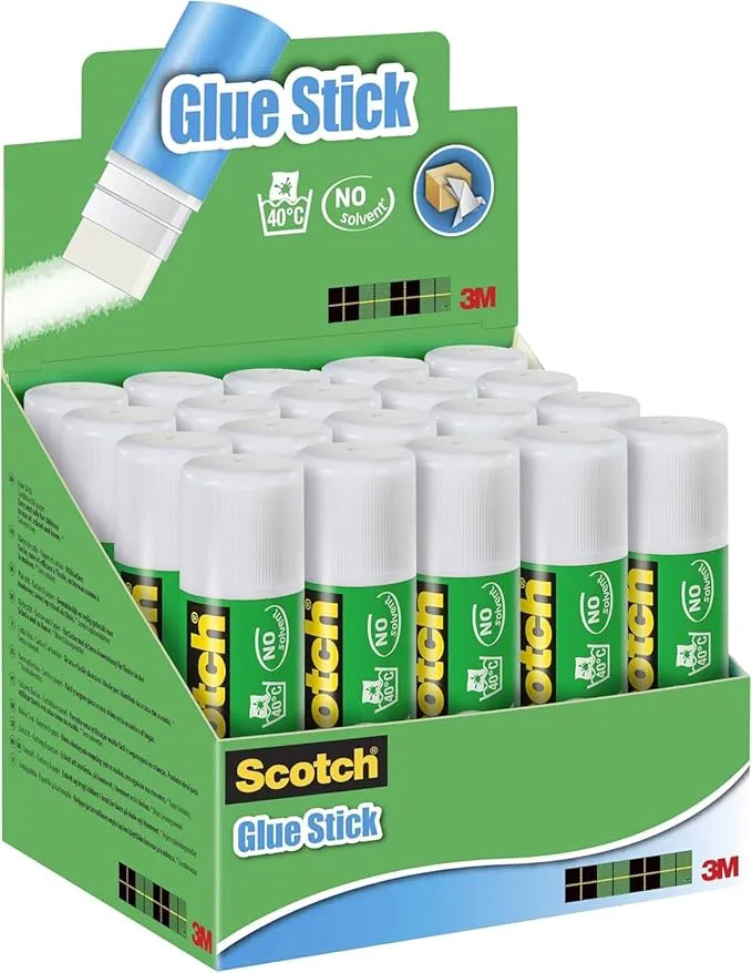 Fehler 🚨Scotch Permanent Klebestift (21g 1 Packung mit 20 Klebesticks)