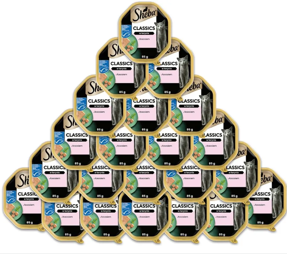 Sheba Paté Classics Katzenfutter mit Lachs (22*85g)