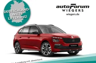Skoda Kamiq Monte Carlo 1.0 TSI mit 116 PS für 173,00 € / Monat + 1.499,00 € einmalig – LF 0,47 (Privat- und Gewerbekunden)
