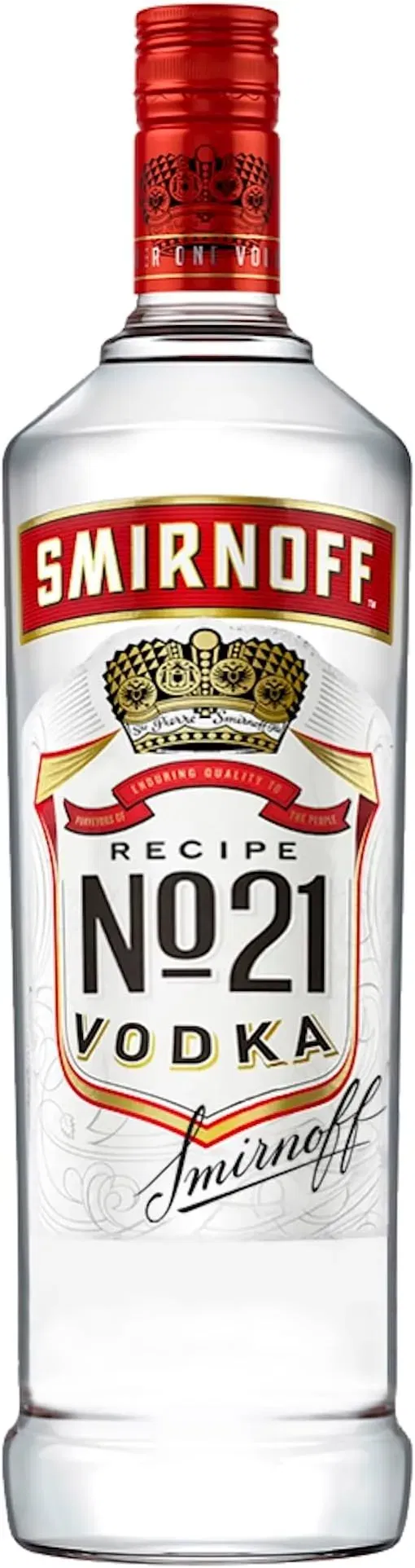 Smirnoff Red Label No.21 Premium Vodka (37,5 % Vol., 1000ml) ab 12,34 € inkl. Prime-Versand
