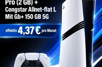 Sony PlayStation 5 Pro (2 GB) und Congstar Allnet-flat L Mit Gb+ 150 GB 5G
