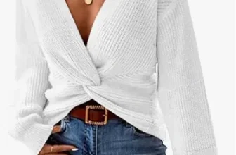 Schnäppchen, Deals und Rabattcodes des Tages: Sovoyontee Damen Pullover Casual V-Ausschnitt