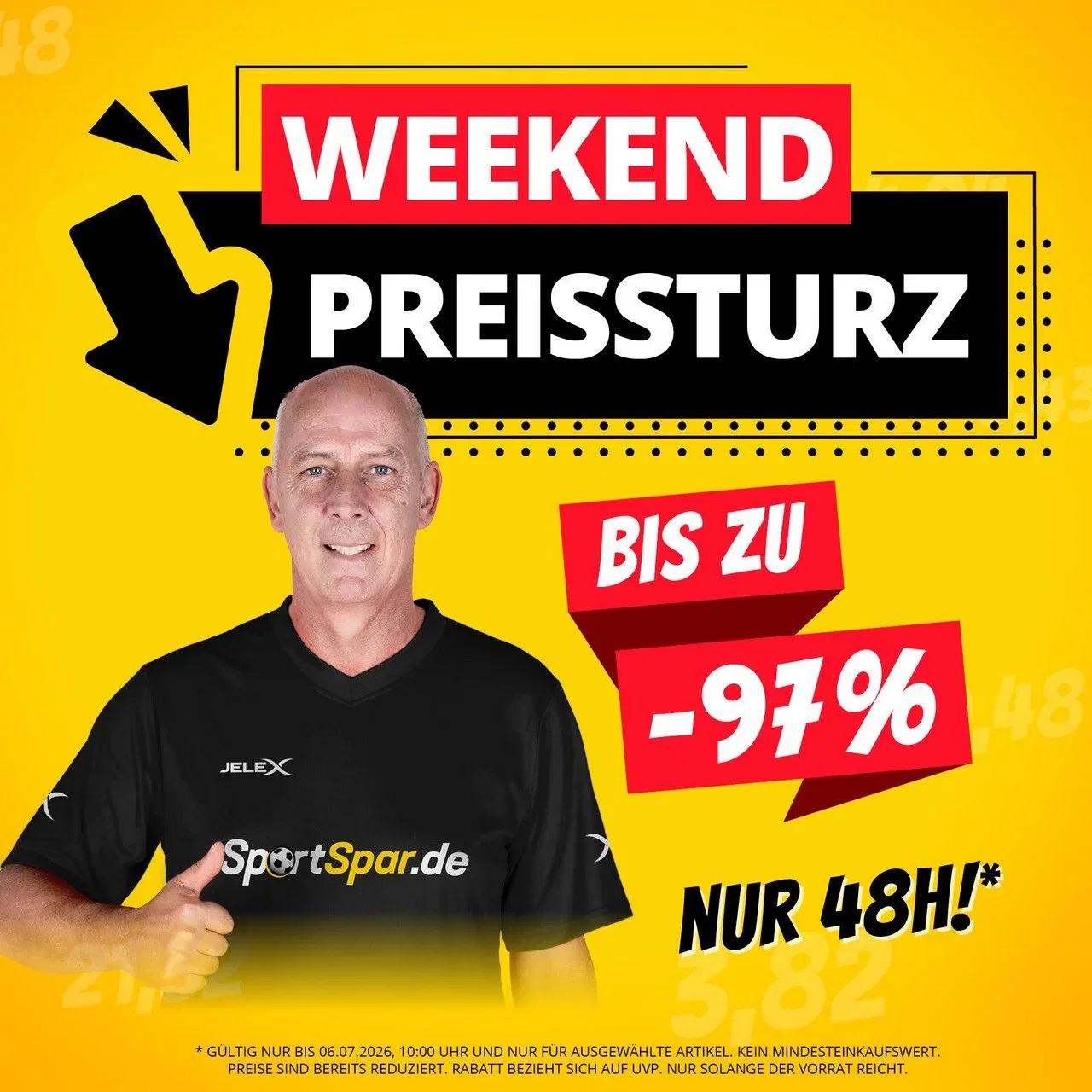 SportSpar Weekend Preissturz: Mega Sale mit bis zu 97 % Rabatt (auf UVP)