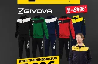 Sportspar Deal: GIVOVA Trainingsanzüge für 7,99 € – alle Modelle reduziert