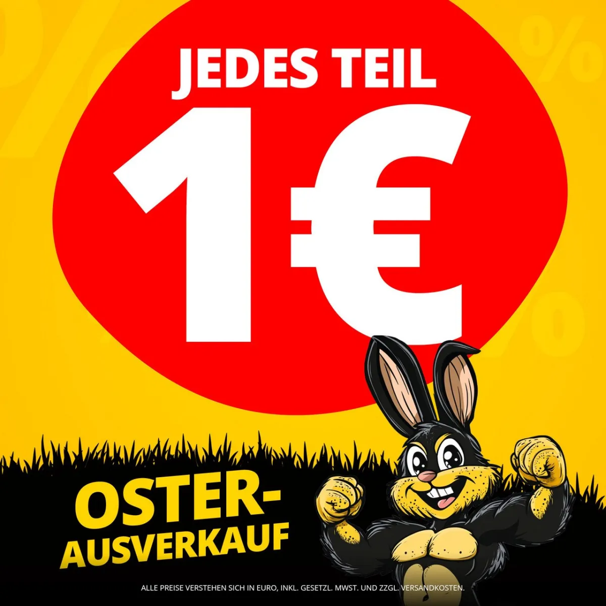 Sportspar Fixpreis Oster-Sale – jedes Teil für 1 € zzgl. Versand