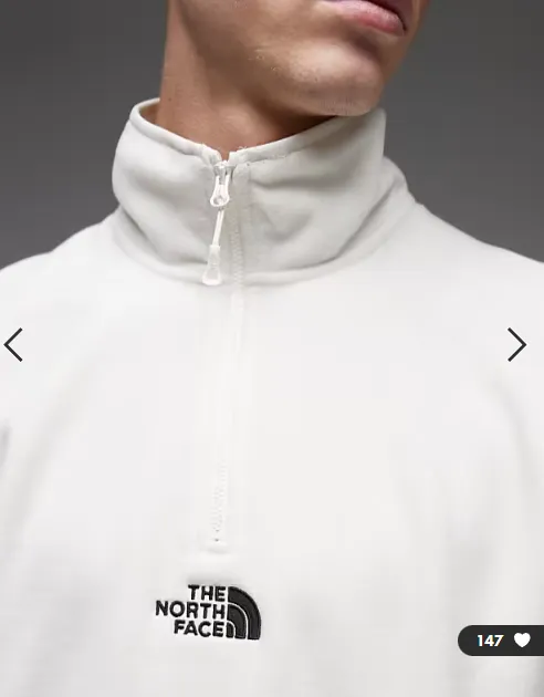 The North Face – Glacier – Sweatshirt in Wollweiss mit Logostickerei und kurzem Reissverschluss ASOS 03 25 2026 08 37 PM Schnäppchen, Deals und Rabattcodes des Tages - The North Face Sweatshirt in Wollweiß mit Logostickerei und Reißverschluss
