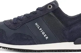 Tommy Hilfiger Runner Iconic Leather Suede Mix Herren Sneaker FM0FM00924 (Gr. 40 bis 48) für 59,95 € inkl. Versand