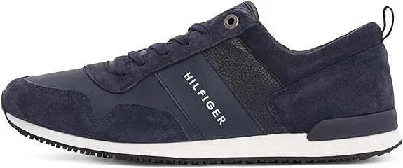 Tommy Hilfiger Runner Iconic Leather Suede Mix Herren Sneaker FM0FM00924 (Gr. 40 bis 48) für 59,95 € inkl. Versand