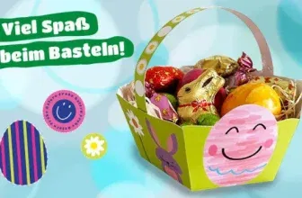 MARKTKAUF Osterbastelbogen – Gratis gefülltes Osternest für Kinder