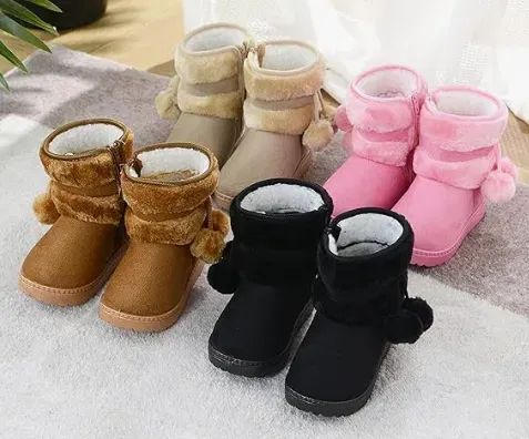 Kinder Wärme Gefütterte Schneestiefel Mädchen Winterschuhe (4 Farben, Gr. 19 bis 34) für 9,99 € inkl. Prime-Versand (statt 23,99 €)