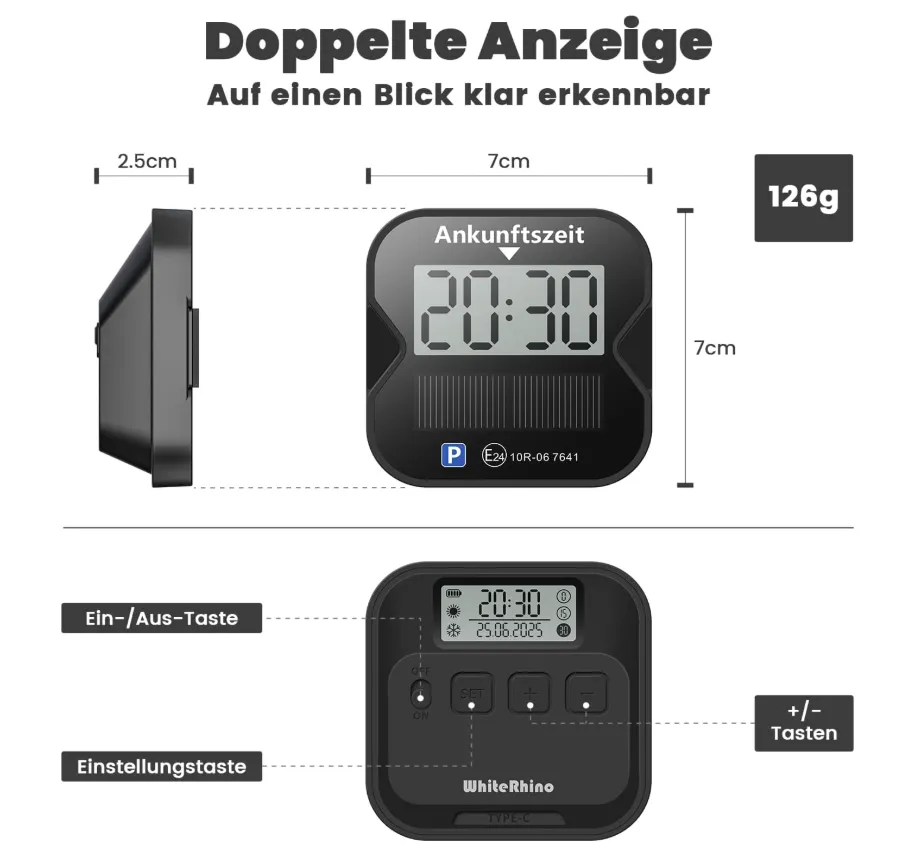 Elektronische Parkscheibe