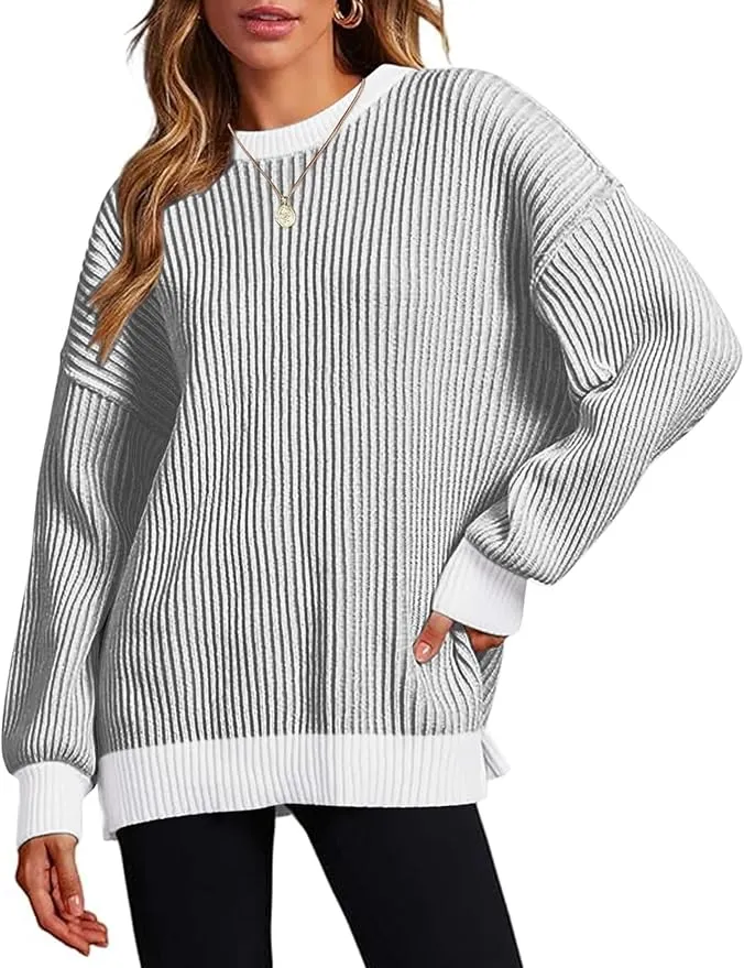 ZEAGOO Damen Strickpullover Oversize Rundhals (5 Farben, Gr. S bis XXL) für 8,99 € inkl. Prime-Versand (statt 14,99 €)