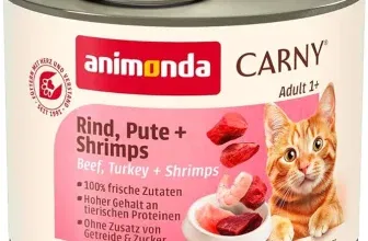 animonda Carny Katzen getreidefreies Nassfutter Rind + Pute + Shrimps (6x200g)