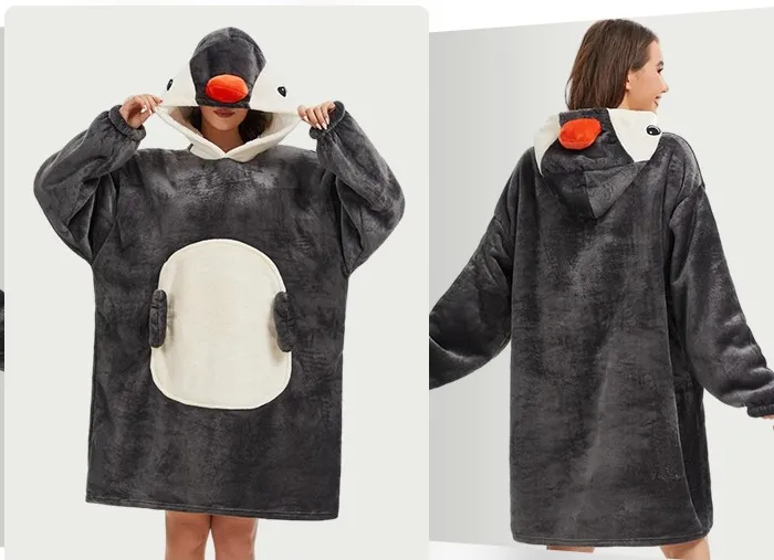 Kuscheldecke zum Anziehen 🐧 (Gr. S bis L)