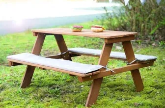 roba Kinder Outdoor+ Sitzgruppe aus wetterfestem Massivholz